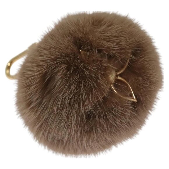 LOUIS VUITTON Porte Cles Lovely Vison Charm Beige M01018 LV Auth 112631 - Picture 1 of 16